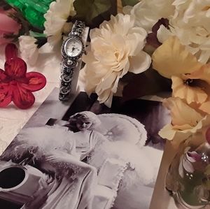 VTG. BOMA 925 SOLID STERLING  MARCASITE WATCH 7"